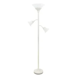 Kirkland's Home Metal 3-Scallop Glass Floor Lamp- Floor Lamps