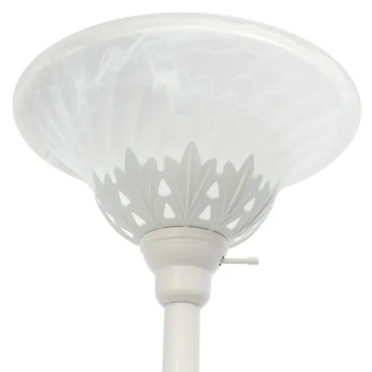 Kirkland's Home Metal 3-Scallop Glass Floor Lamp- Floor Lamps