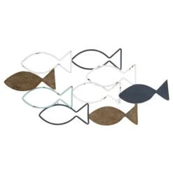 Kirkland's Home Metal School Of Fish Wall Plaque- Wall Plaques