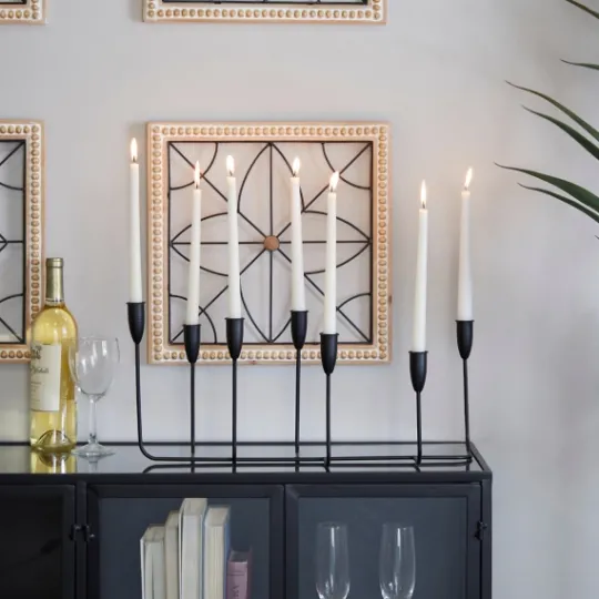 Kirkland's Home Metal Taper Candle Holder Runner- Candle Holders