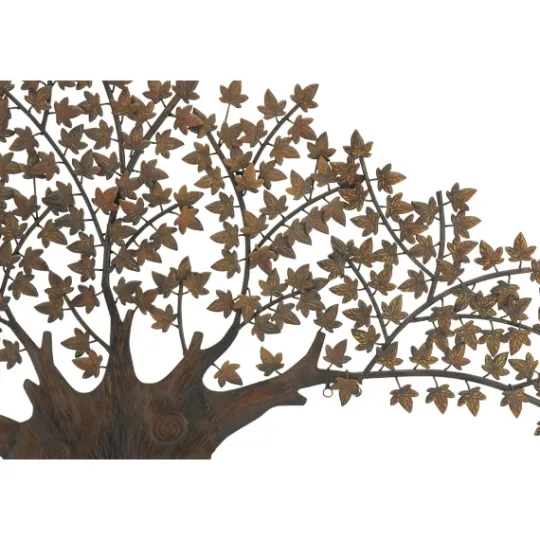 Kirkland's Home Metal Trunk With Leaves Wall Plaque- Wall Plaques