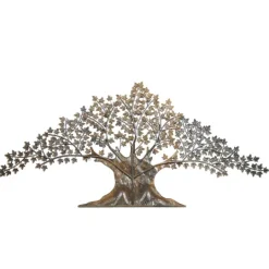 Kirkland's Home Metal Trunk With Leaves Wall Plaque- Wall Plaques