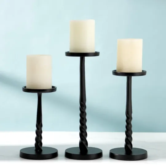 Kirkland's Home Metal Twisted Candle Holder, 12 In.- Candle Holders