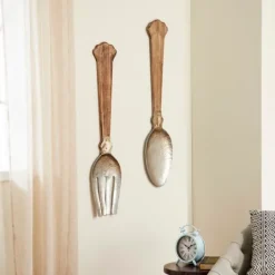 Kirkland's Home Metal Utensils Wall Plaques, Set Of 2- Wall Plaques