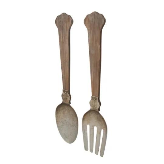 Kirkland's Home Metal Utensils Wall Plaques, Set Of 2- Wall Plaques