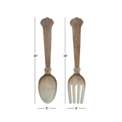Kirkland's Home Metal Utensils Wall Plaques, Set Of 2- Wall Plaques