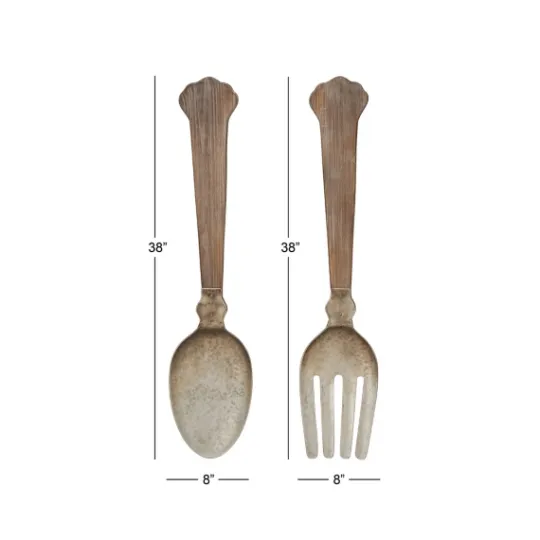 Kirkland's Home Metal Utensils Wall Plaques, Set Of 2- Wall Plaques