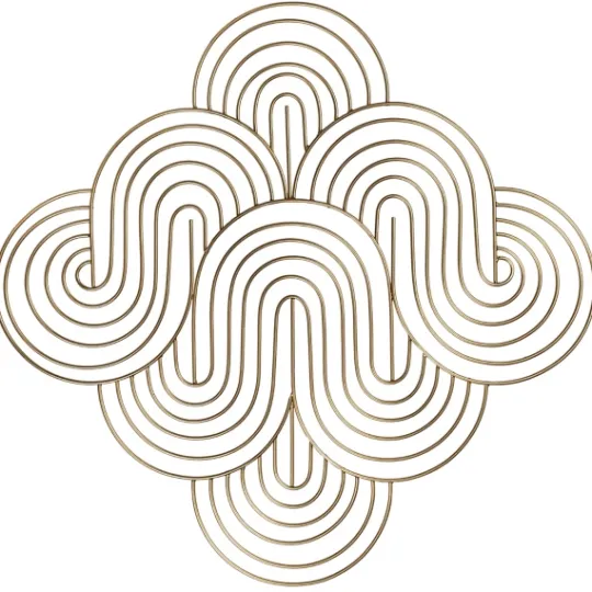 Kirkland's Home Metal Waves Wall Plaque- Wall Plaques