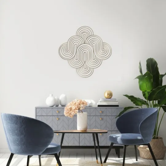 Kirkland's Home Metal Waves Wall Plaque- Wall Plaques