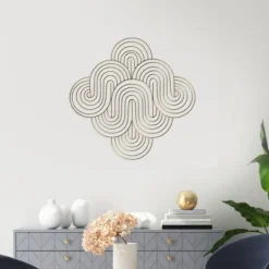 Kirkland's Home Metal Waves Wall Plaque- Wall Plaques