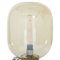 Kirkland's Home Metal White Marble Mushroom Shade Table Lamp- Table Lamps