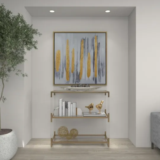 Kirkland's Home Metallic Canoe Tray- Decorative Trays