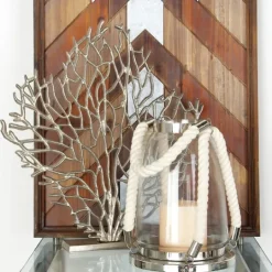 Kirkland's Home Metallic Coastal Branch Statue- Statues & Figurines