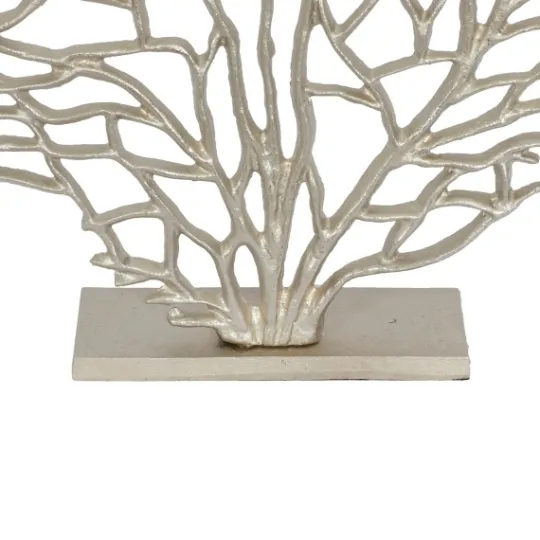 Kirkland's Home Metallic Coastal Branch Statue- Statues & Figurines