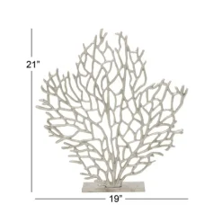 Kirkland's Home Metallic Coastal Branch Statue- Statues & Figurines