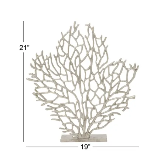 Kirkland's Home Metallic Coastal Branch Statue- Statues & Figurines
