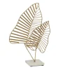 Kirkland's Home Metallic Fern Leaf Sculpture- Statues & Figurines