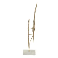 Kirkland's Home Metallic Fern Leaf Sculpture- Statues & Figurines