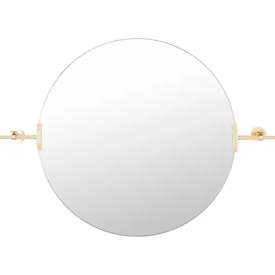 Kirkland's Home Metallic Gold Round Metal Frame Mirror- Decorative Mirrors