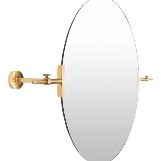 Kirkland's Home Metallic Gold Round Metal Frame Mirror- Decorative Mirrors