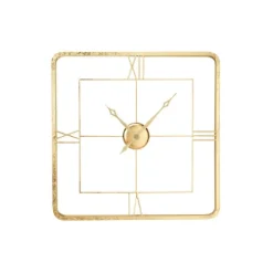 Kirkland's Home Metallic Gold Square Open Face Clock- Clocks