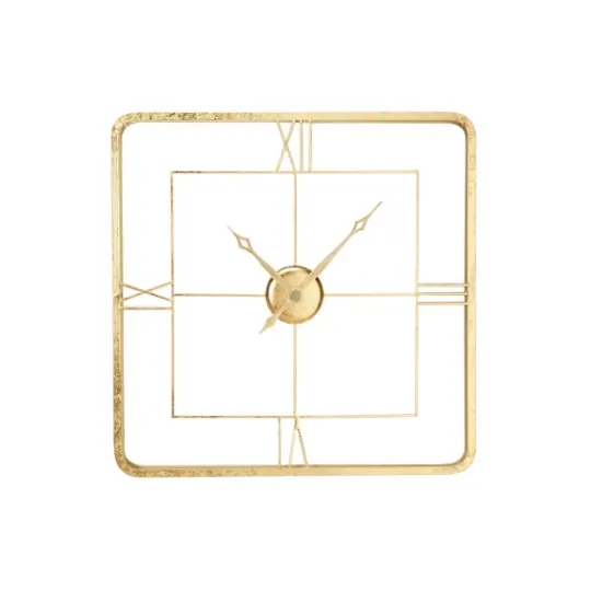 Kirkland's Home Metallic Gold Square Open Face Clock- Clocks