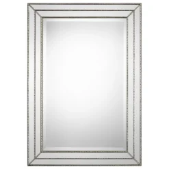 Kirkland's Home Metallic Grooved Texture Wall Mirror- Decorative Mirrors