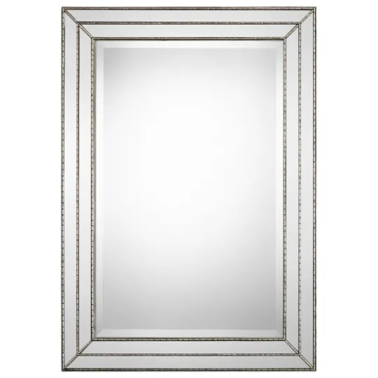 Kirkland's Home Metallic Grooved Texture Wall Mirror- Decorative Mirrors
