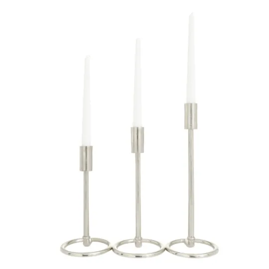 Kirkland's Home Metallic Loop Base Taper Candle Holders, Set Of 3- Candle Holders