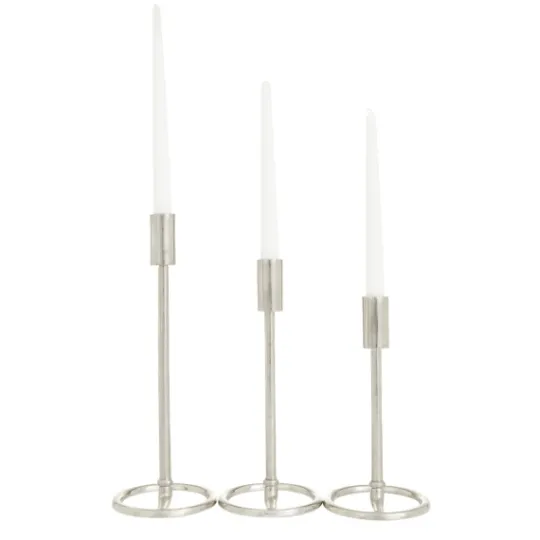 Kirkland's Home Metallic Loop Base Taper Candle Holders, Set Of 3- Candle Holders
