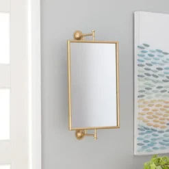 Kirkland's Home Metallic Metal Frame Wall Mirror- Decorative Mirrors