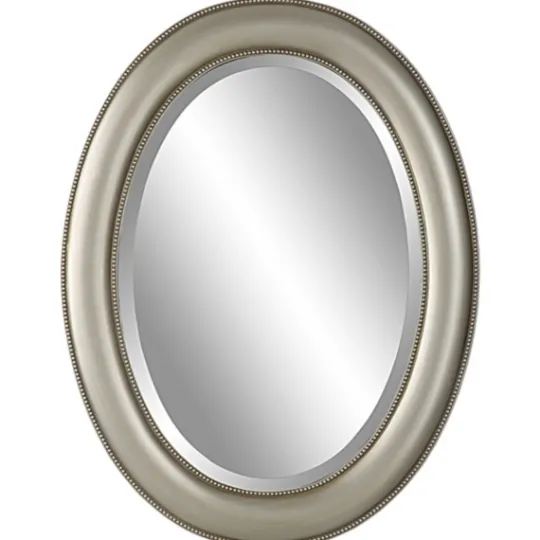 Kirkland's Home Metallic Oval Beveled Frame Mirror- Decorative Mirrors