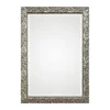 Kirkland's Home Metallic Silver Flowering Leaf Beveled Wall Mirror- Decorative Mirrors