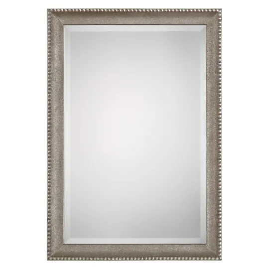 Kirkland's Home Metallic Silver Textured Frame Wall Mirror- Decorative Mirrors