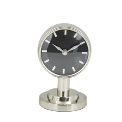 Kirkland's Home Metallic Steel Beveled Base Tabletop Clock- Decorative Accents