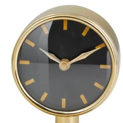 Kirkland's Home Metallic Steel Beveled Base Tabletop Clock- Decorative Accents