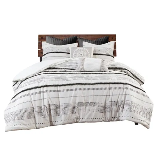 Kirkland's Home Mia Striped 3-Pc. Queen Duvet Cover Set- Duvets