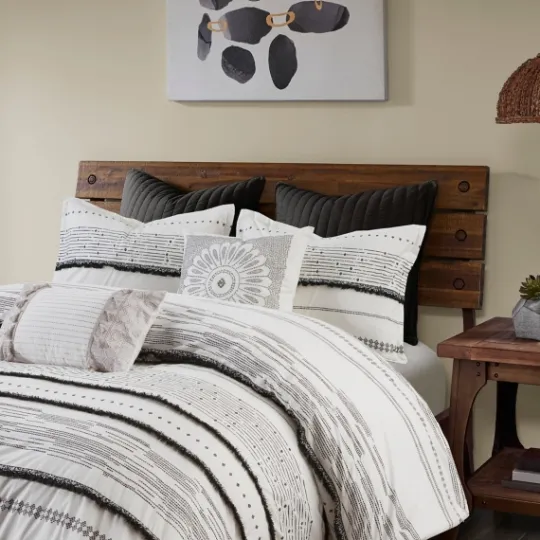 Kirkland's Home Mia Striped 3-Pc. Queen Duvet Cover Set- Duvets