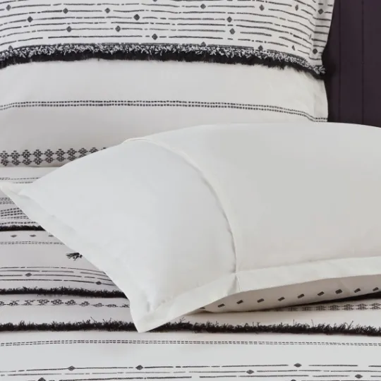 Kirkland's Home Mia White Striped 3-Pc. King Comforter Set- Comforters