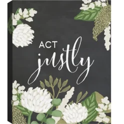 Kirkland's Home Micah 6:8 Canvas Art Prints, Set Of 4- Wall Quotes & Signs