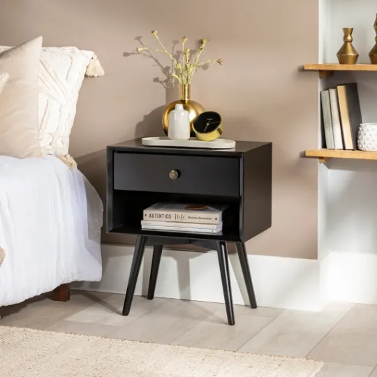 Kirkland's Home Mid-Century Cubby Nightstand- Nightstands
