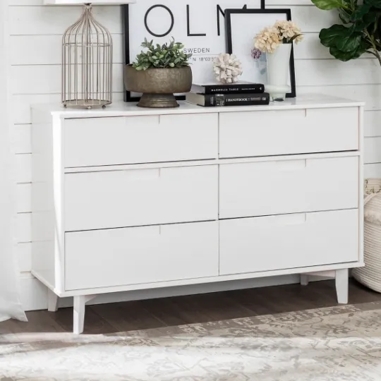 Kirkland's Home Midcentury Grooved Handles Dresser- Dressers & Chests