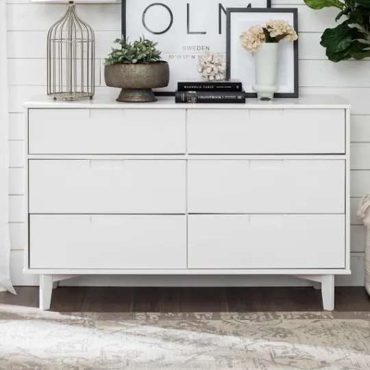 Kirkland's Home Midcentury Grooved Handles Dresser- Dressers & Chests