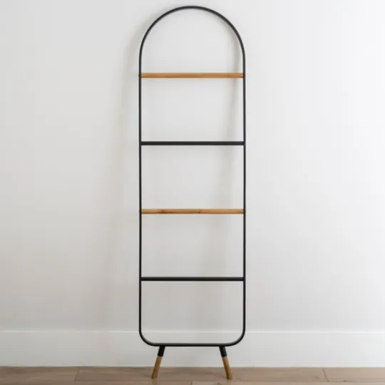 Kirkland's Home Midcentury Modern Poplar Wood Ladder- Decorative Accents