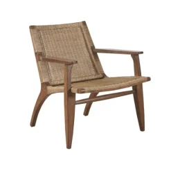 Kirkland's Home Mid-Century Modern Rattan Accent Chair- Accent Chairs