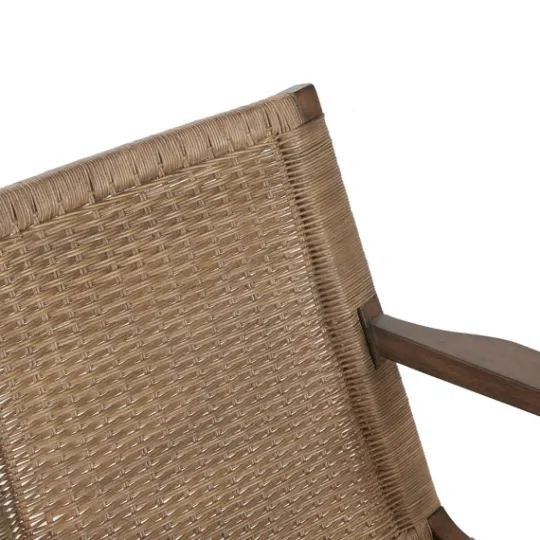 Kirkland's Home Mid-Century Modern Rattan Accent Chair- Accent Chairs