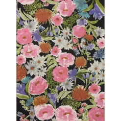 Kirkland's Home Midnight Garden Party Indoor/Outdoor Rug, 7X11- Outdoor Rugs