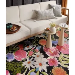 Kirkland's Home Midnight Garden Party Indoor/Outdoor Rug, 5X7- Outdoor Rugs