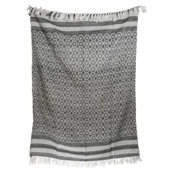 Kirkland's Home Midnight Honeycomb Outdoor Throw Blanket- Blankets & Throws