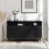 Kirkland's Home Midnight Mid-Century Modern Sideboard- Cabinets & Sideboards